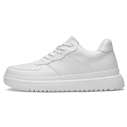 Mens Casual Korean-style Low-top White Sneakers