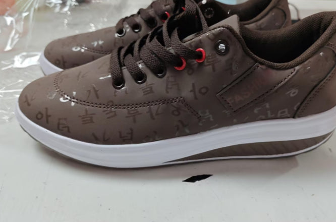 Casual Comfortable Low Top Platform Sneakers